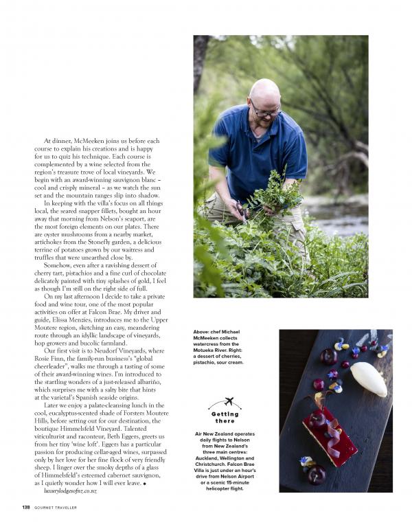 Gourmet Traveller Falcon Brae feature April 2021 Page 20